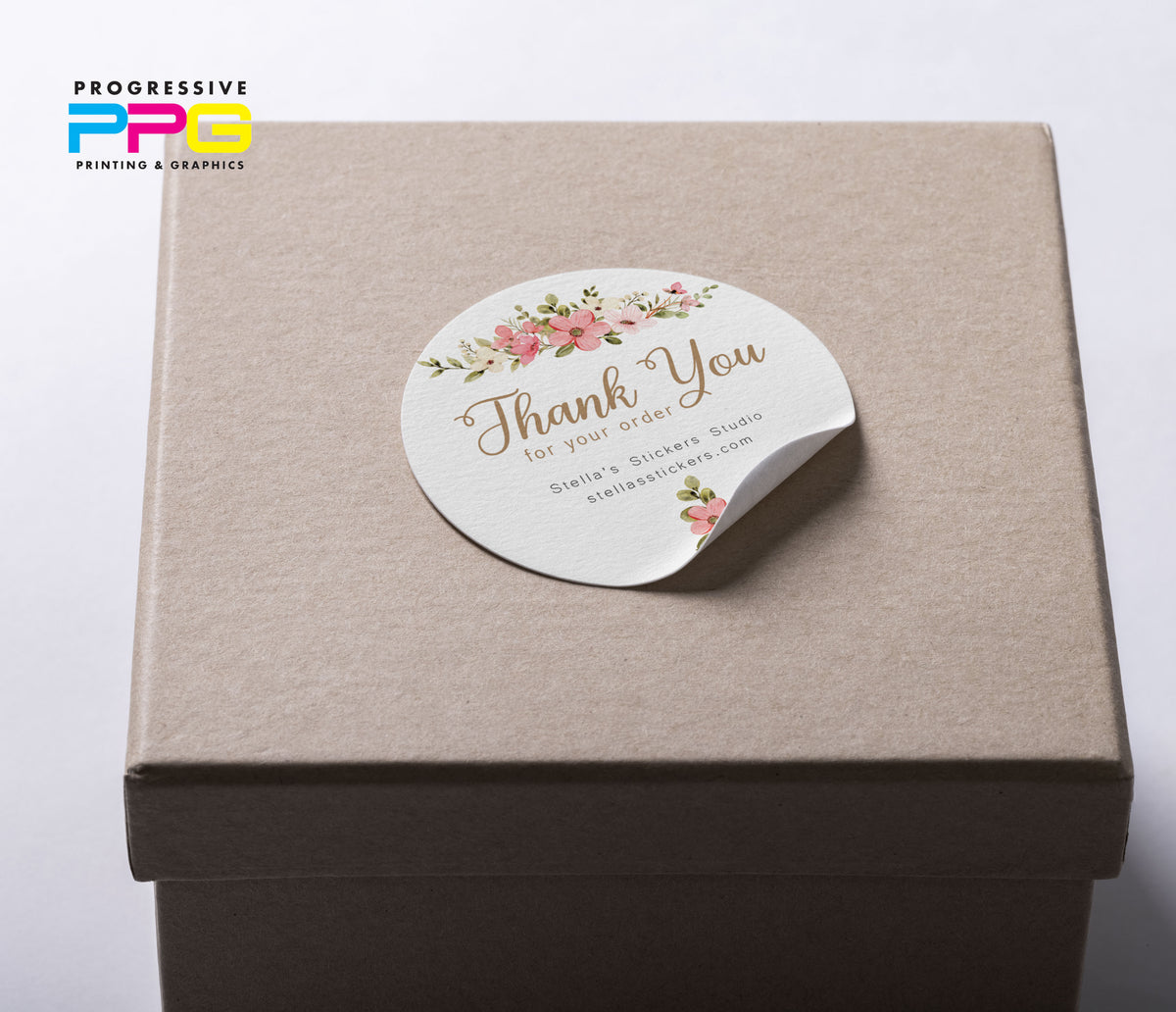 Tea Label Round Sticker Roll of Round Labels - Circle Stickers